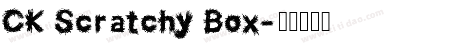 CK Scratchy Box字体转换